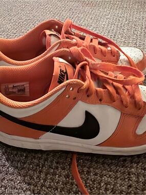 Nike Dunk Low Orange, White & Black Low-Top Sneakers